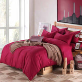 Luxury Maroon Duvet Set